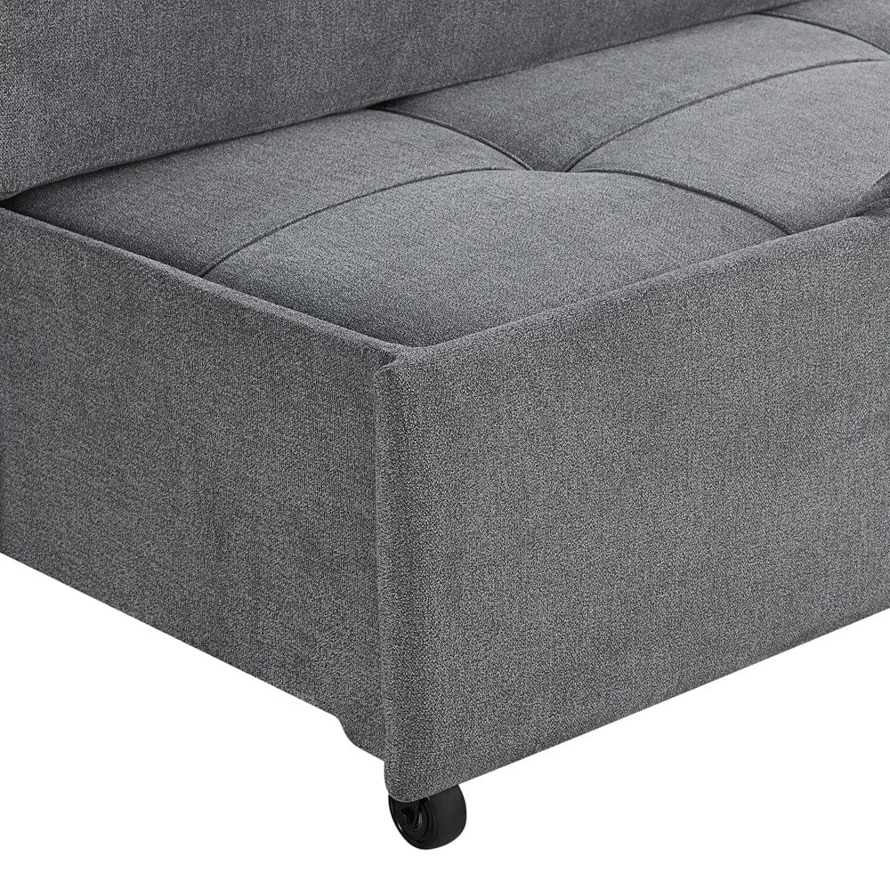 Serta - Hampton Queen Casual Convertible Charcoal - SA-HPTSA3TM3011 view 14