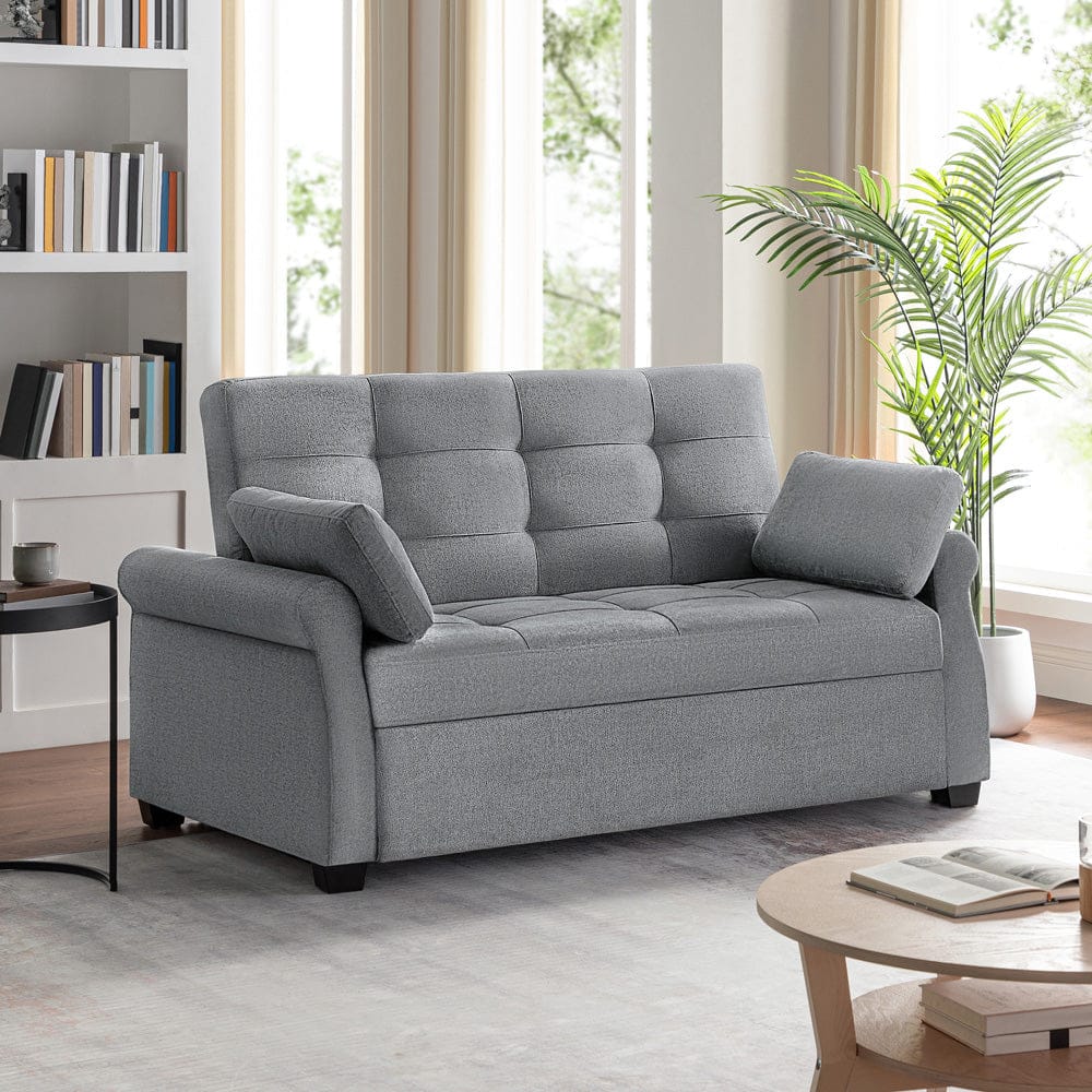 Serta - Hampton Queen Casual Convertible Charcoal - SA-HPTSA3TM3011 view 18