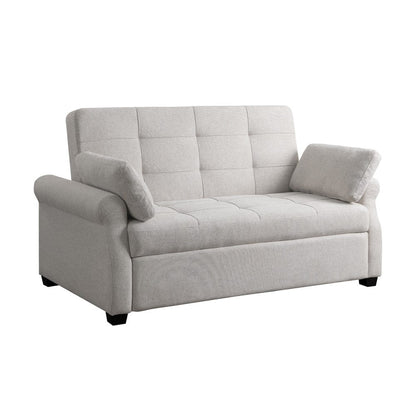 Serta - Hampton Queen Casual Convertible Oatmeal - SA-HPTSA3OAT view 1