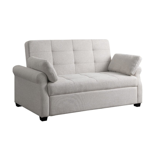 Serta - Hampton Queen Casual Convertible Oatmeal - SA-HPTSA3OAT view 1