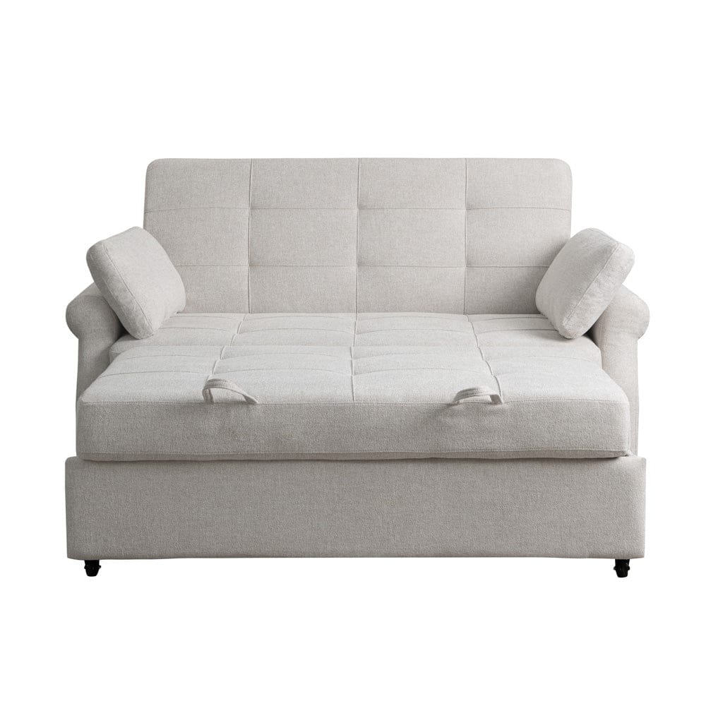 Serta - Hampton Queen Casual Convertible Oatmeal - SA-HPTSA3OAT view 2