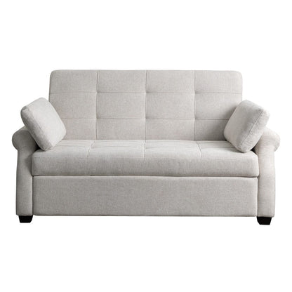 Serta - Hampton Queen Casual Convertible Oatmeal - SA-HPTSA3OAT view 3