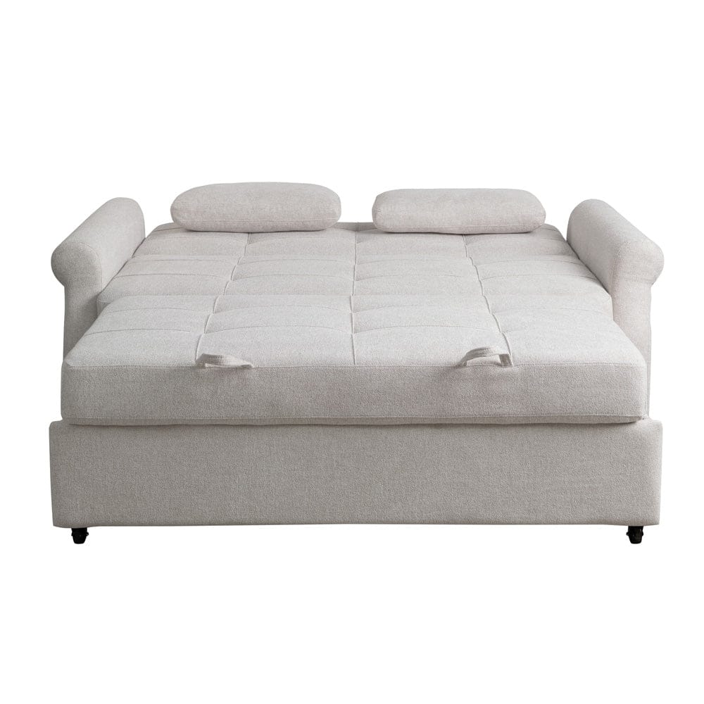Serta - Hampton Queen Casual Convertible Oatmeal - SA-HPTSA3OAT view 4