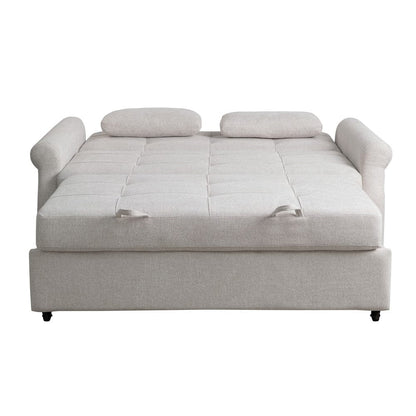 Serta - Hampton Queen Casual Convertible Oatmeal - SA-HPTSA3OAT view 4