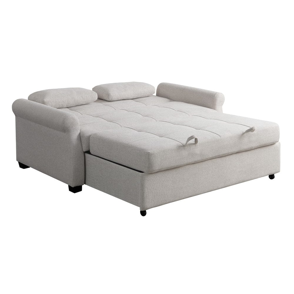 Serta - Hampton Queen Casual Convertible Oatmeal - SA-HPTSA3OAT view 6
