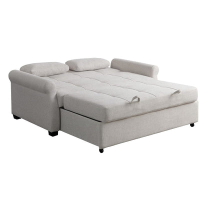 Serta - Hampton Queen Casual Convertible Oatmeal - SA-HPTSA3OAT view 6