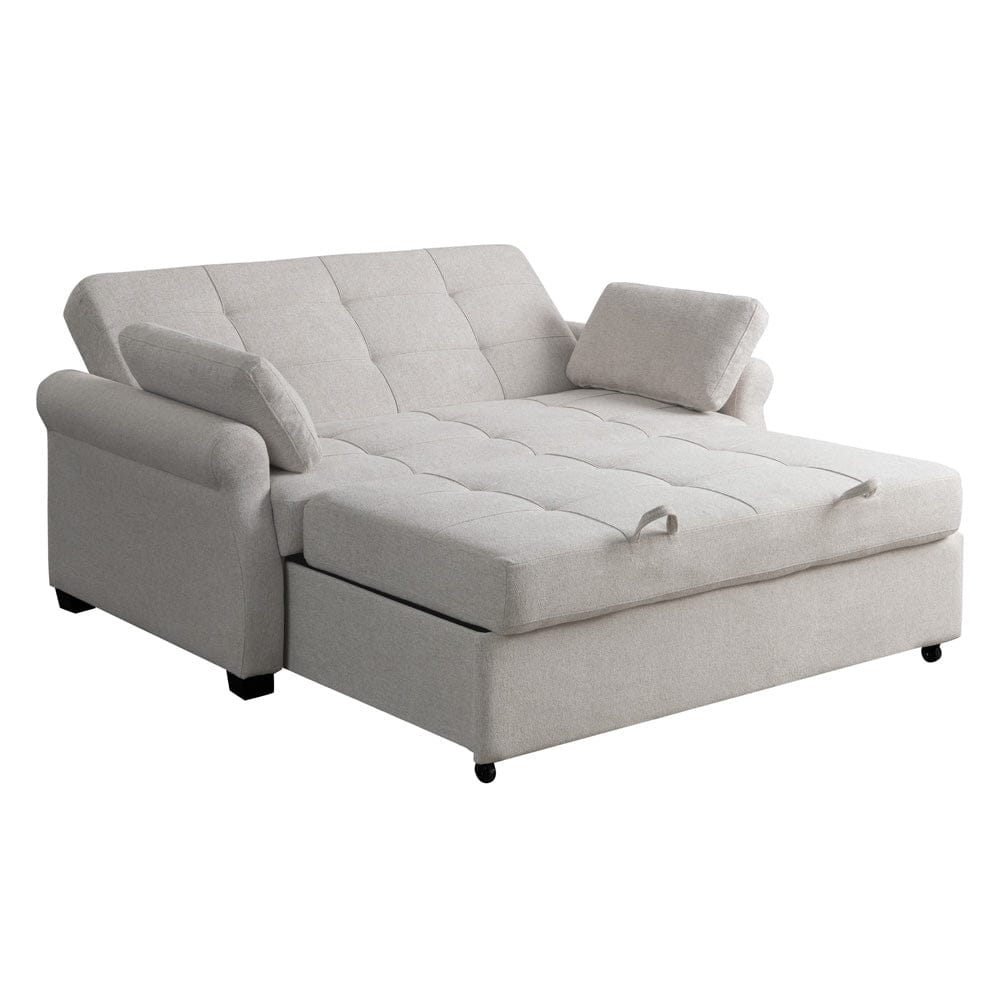 Serta - Hampton Queen Casual Convertible Oatmeal - SA-HPTSA3OAT view 8