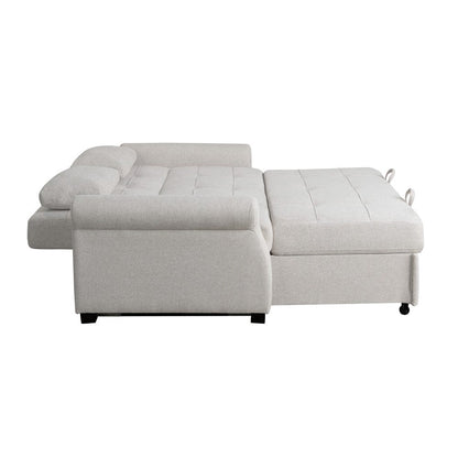 Serta - Hampton Queen Casual Convertible Oatmeal - SA-HPTSA3OAT view 10