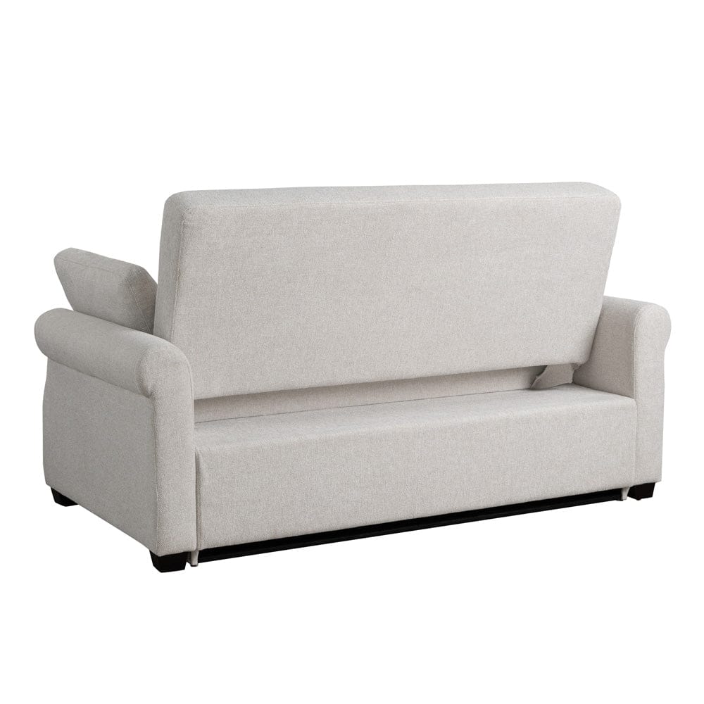 Serta - Hampton Queen Casual Convertible Oatmeal - SA-HPTSA3OAT view 12