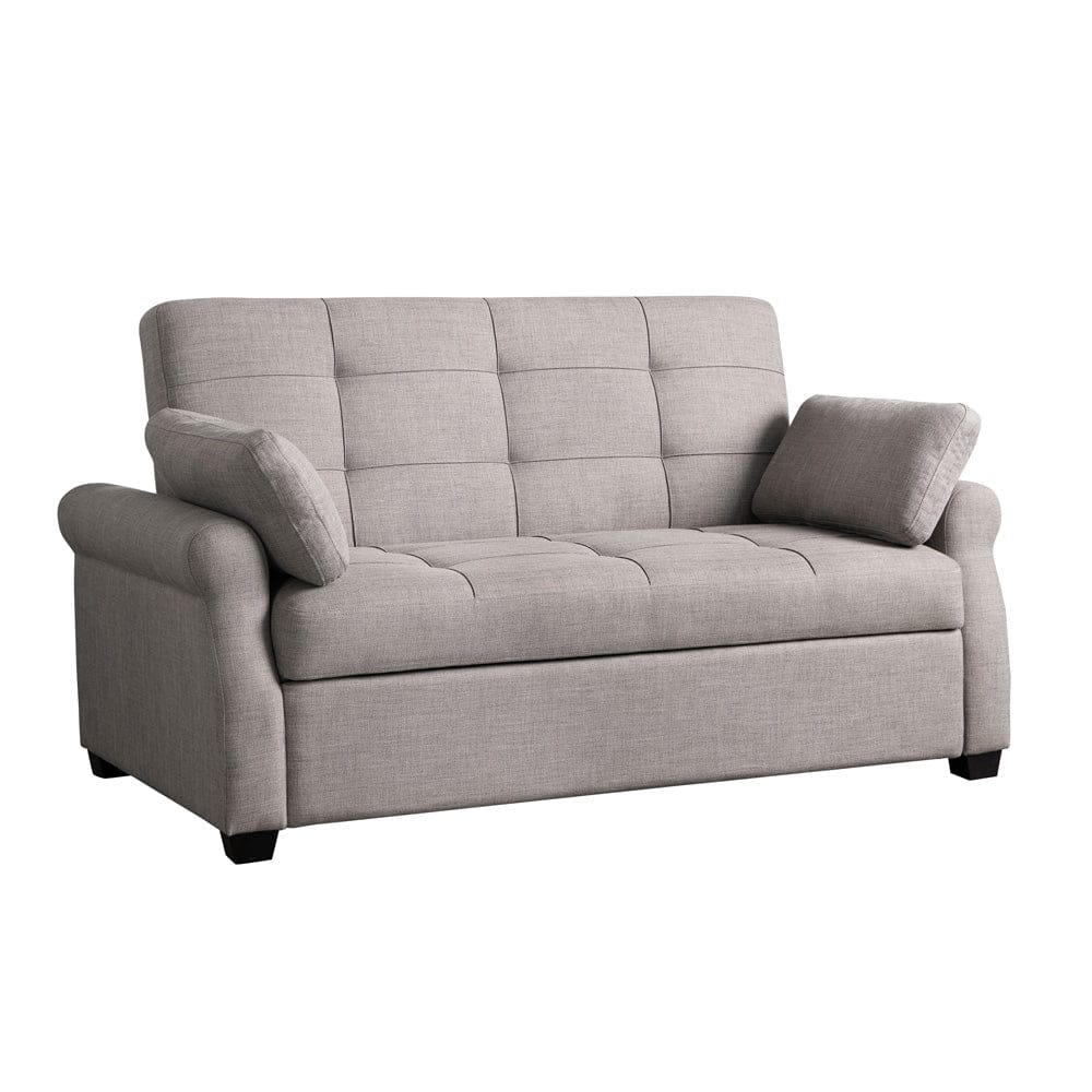 Serta - Hampton Queen Casual Convertible Steel - SA-HPTSA3STL view 1