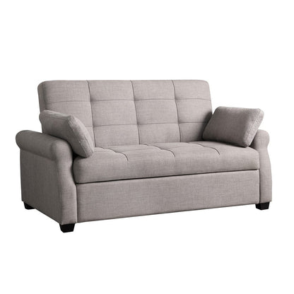 Serta - Hampton Queen Casual Convertible Steel - SA-HPTSA3STL view 1