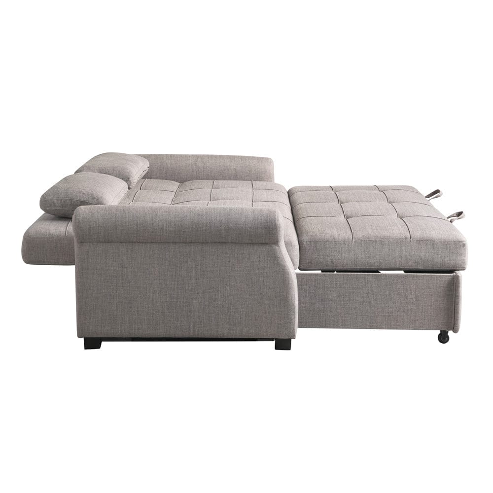 Serta - Hampton Queen Casual Convertible Steel - SA-HPTSA3STL view 7