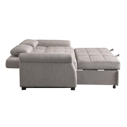 Serta - Hampton Queen Casual Convertible Steel - SA-HPTSA3STL view 7