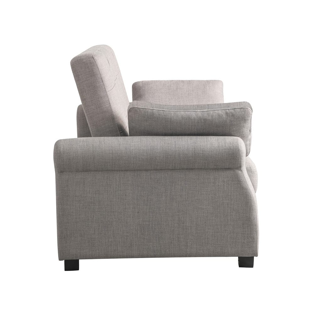 Serta - Hampton Queen Casual Convertible Steel - SA-HPTSA3STL view 8