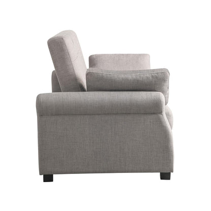 Serta - Hampton Queen Casual Convertible Steel - SA-HPTSA3STL view 8