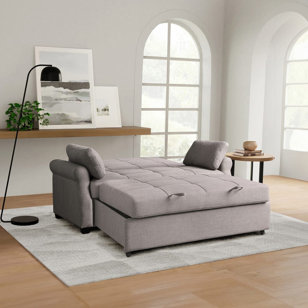 Serta - Hampton Queen Casual Convertible Steel - SA-HPTSA3STL view 17