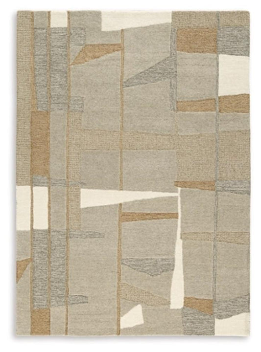 Signature Design by Ashley - Abbotton Large Rug in Taupe/Gray/Caramel - R406331
