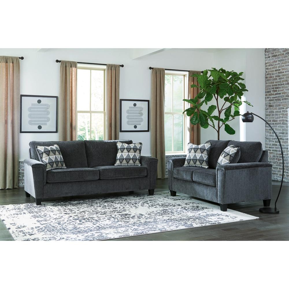 Signature Design by Ashley - Abinger 2 Piece Sofa & Loveseat in Smoke veiw 1