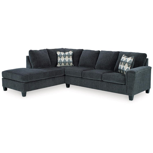 Signature Design by Ashley - Abinger Fabric 2 Piece Sectional With Chaise in Smoke veiw 1