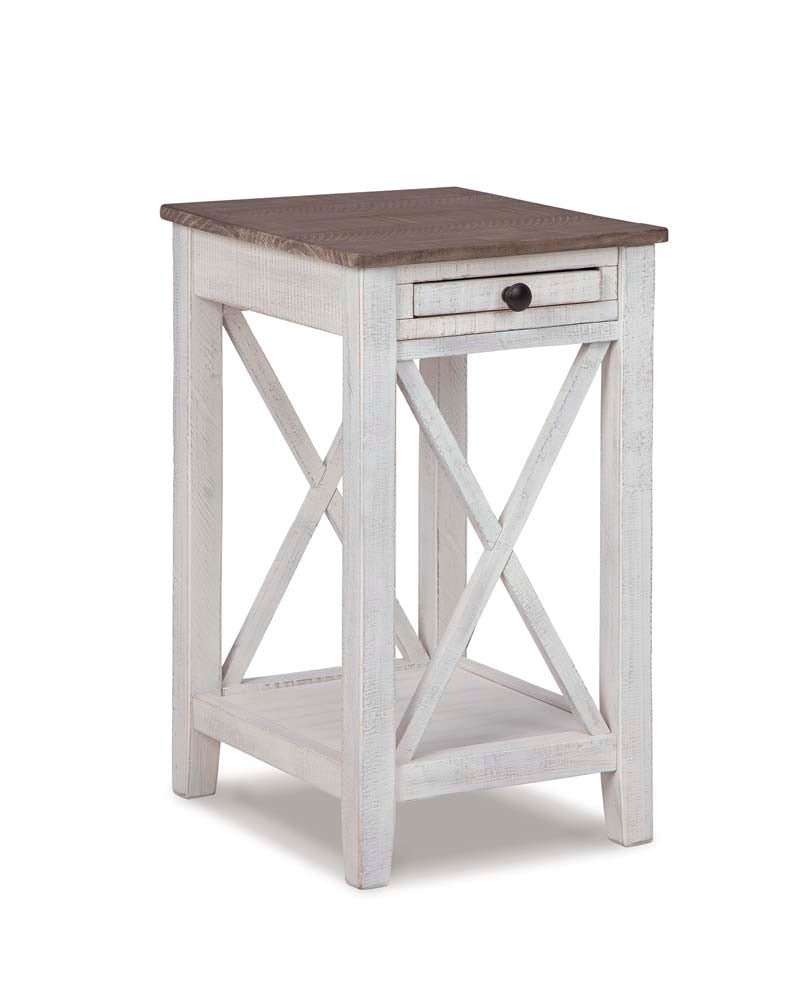 Signature Design by Ashley - Adalane Accent Table in White/Gray - A4000374 veiw 1