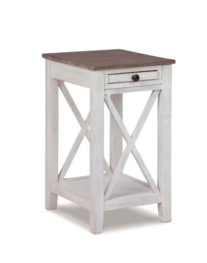 Signature Design by Ashley - Adalane Accent Table in White/Gray - A4000374 veiw 1