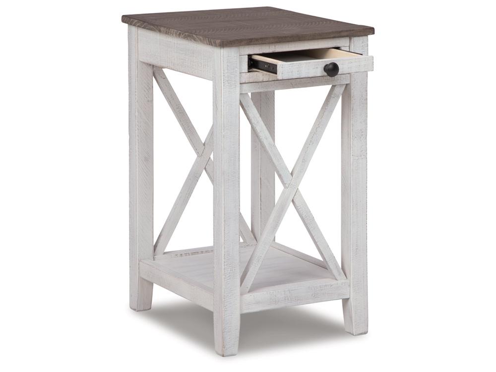Signature Design by Ashley - Adalane Accent Table in White/Gray - A4000374 veiw 3
