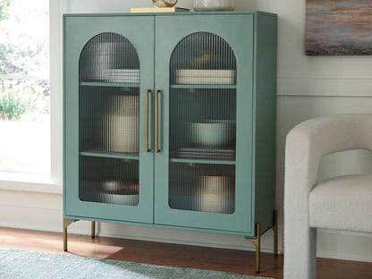 Signature Design by Ashley - Adwen Accent Cabinet in Light Green - A4000665 veiw 2