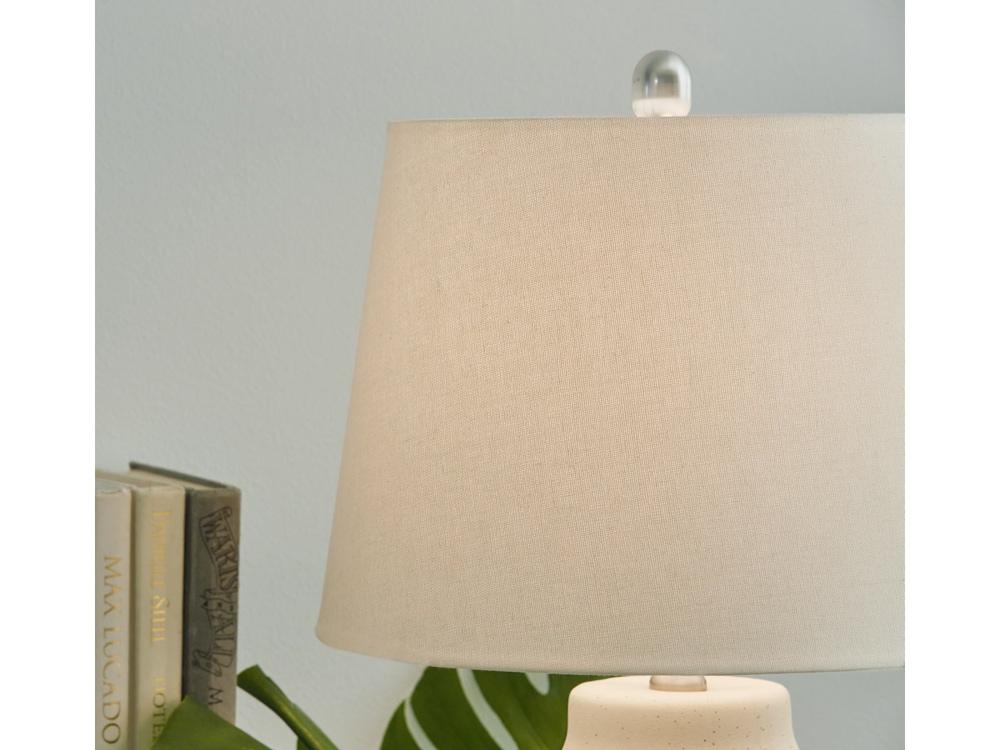 Signature Design by Ashley - Afener Ceramic Table Lamp (Set of 2) in Blue/Beige - L177984 veiw 3