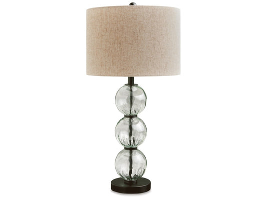 Signature Design by Ashley - Airbal Glass Table Lamp (Set of 2) in Clear/Black - L431604 veiw 1