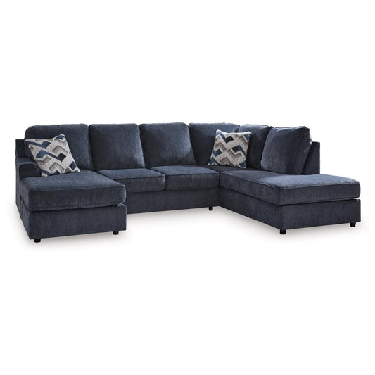 Signature Design by Ashley - Albar Place Fabric 2 Pc Sectional in Cobalt veiw 1