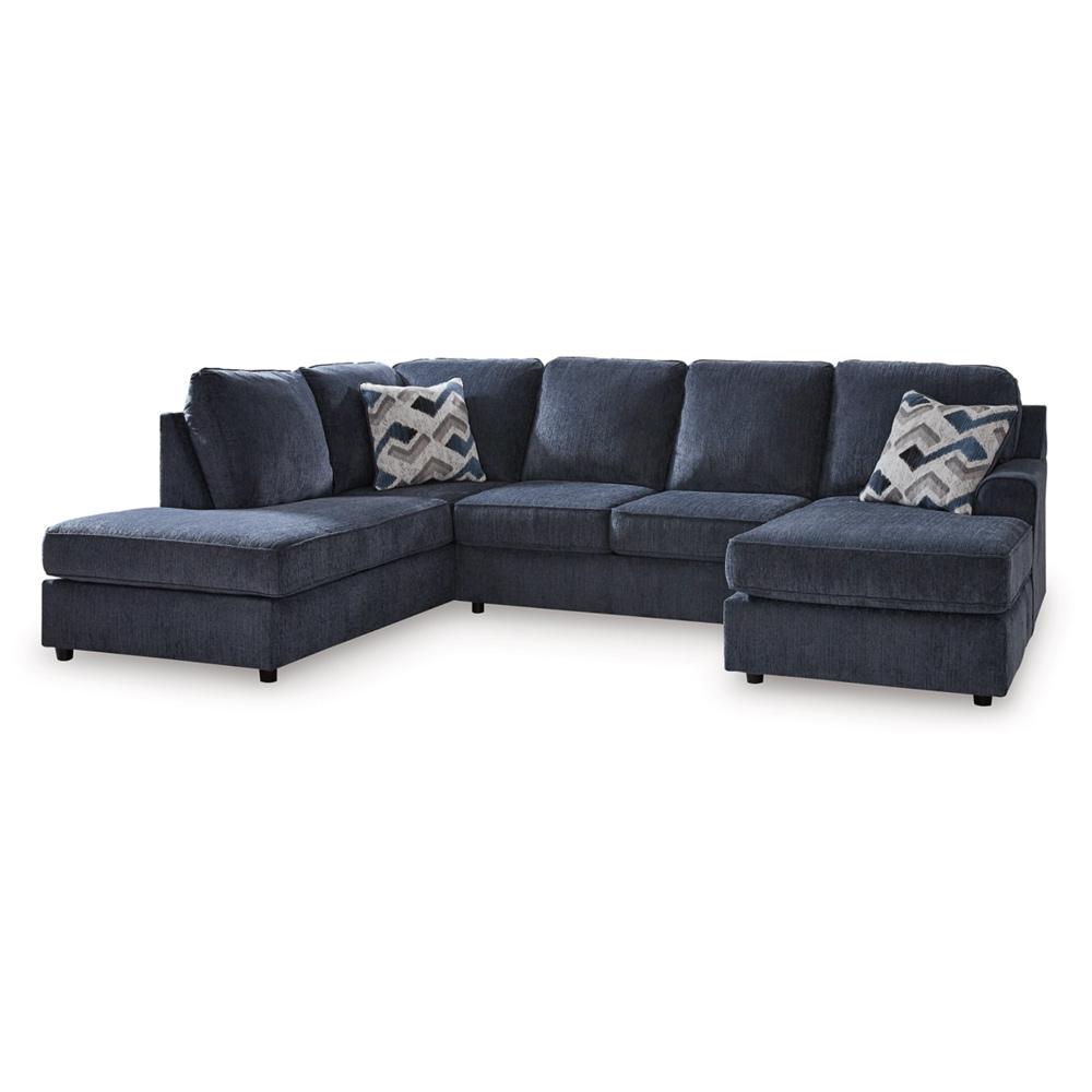 Signature Design by Ashley - Albar Place Fabric 2 Piece Sectional in Cobalt veiw 1
