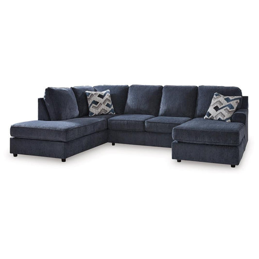 Signature Design by Ashley - Albar Place Fabric 2 Piece Sectional in Cobalt veiw 1