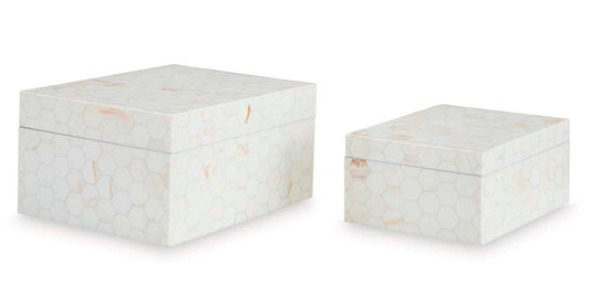 Signature Design by Ashley - Aldenburg Box (Set of 2) in Cream - A2000690 veiw 1