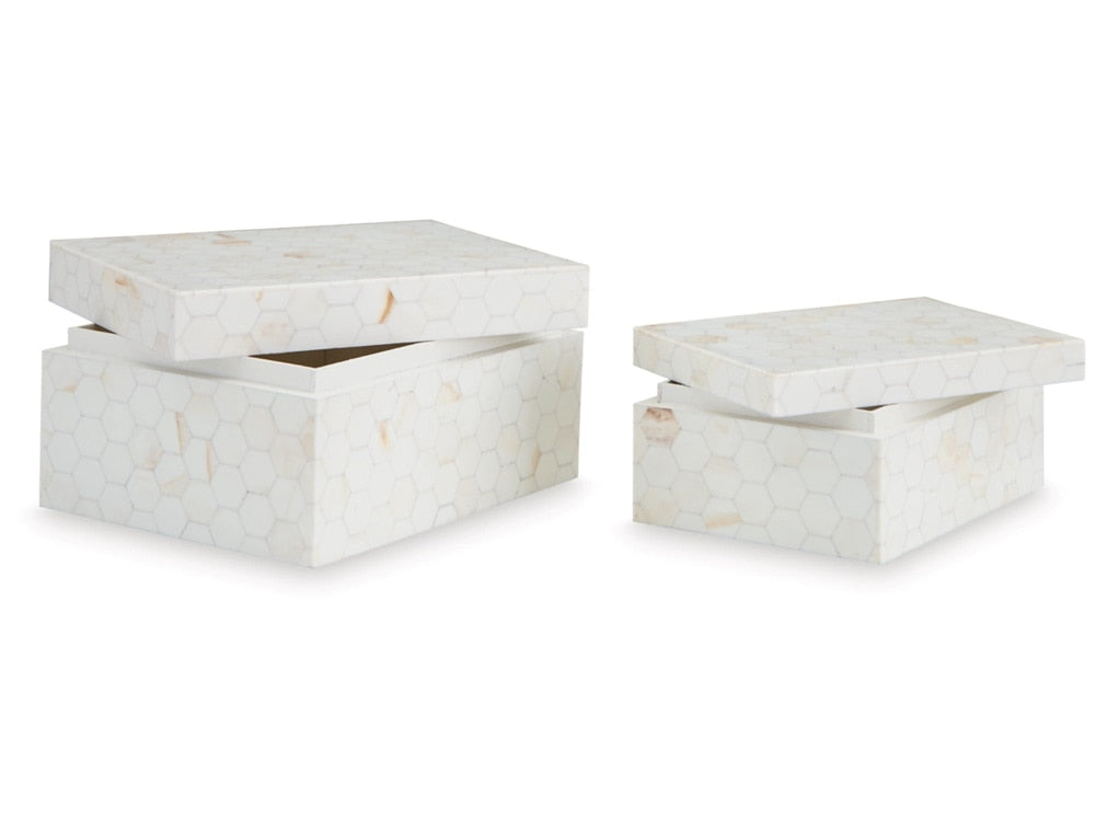 Signature Design by Ashley - Aldenburg Box (Set of 2) in Cream - A2000690 veiw 3