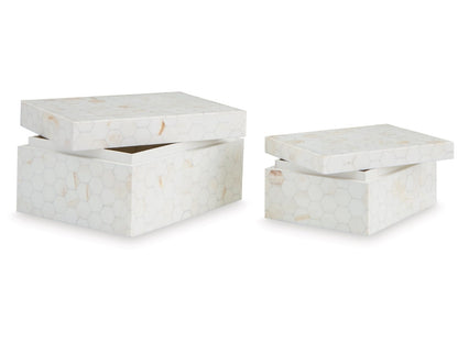 Signature Design by Ashley - Aldenburg Box (Set of 2) in Cream - A2000690 veiw 3