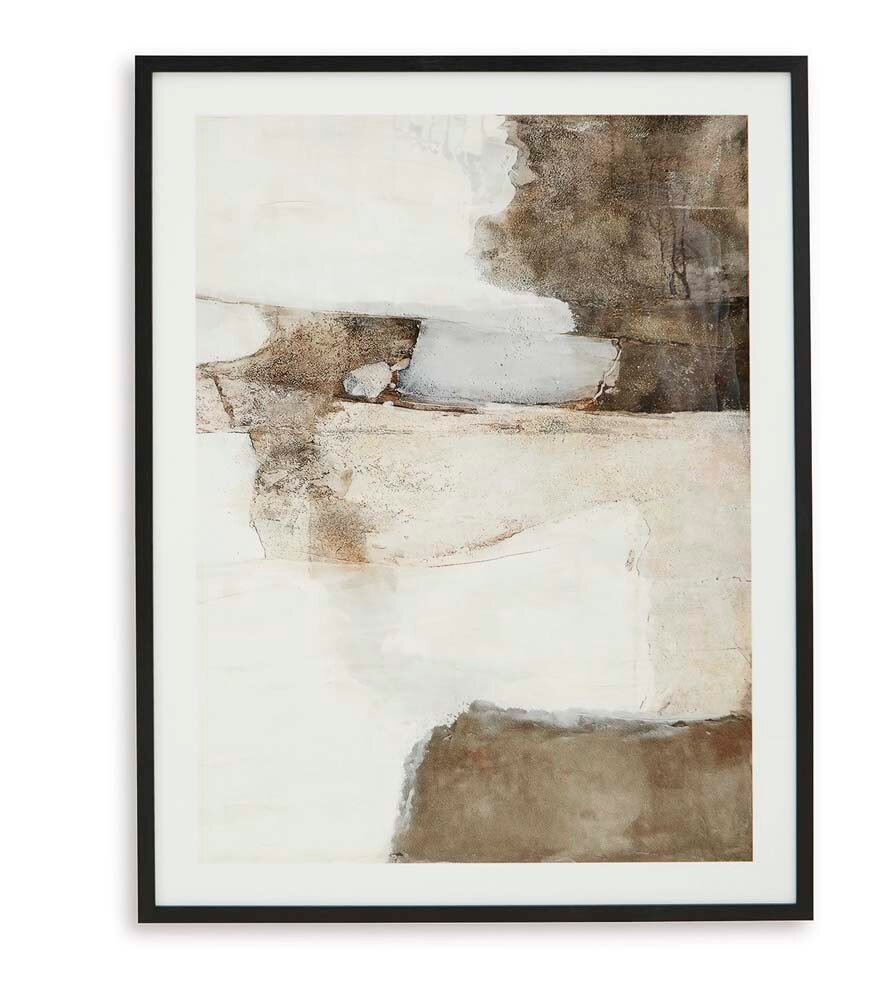 Signature Design by Ashley - Aldricton Wall Art in Brown/White - A8000406 veiw 1