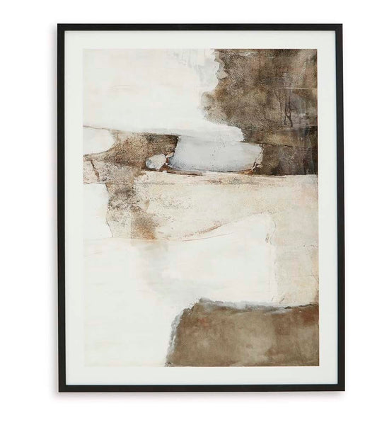 Signature Design by Ashley - Aldricton Wall Art in Brown/White - A8000406 veiw 1