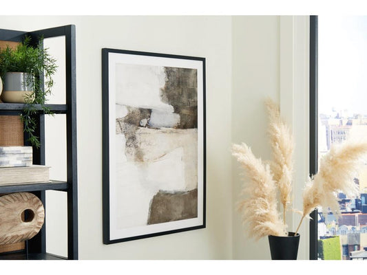 Signature Design by Ashley - Aldricton Wall Art in Brown/White - A8000406 veiw 2