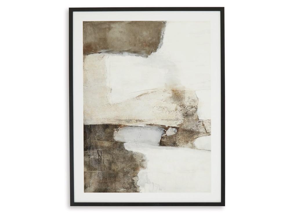 Signature Design by Ashley - Aldricton Wall Art in Brown/White - A8000406 veiw 4