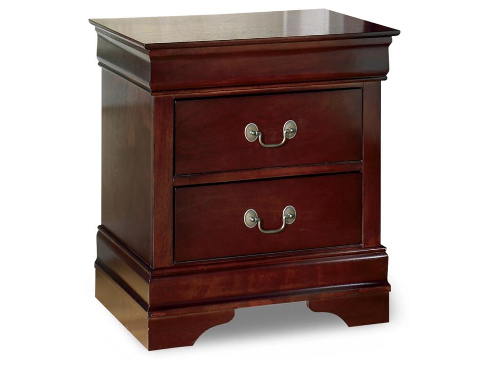 Signature Design by Ashley - Alisdair Two Drawer Night Stand in Dark Brown - B376-92 veiw 1