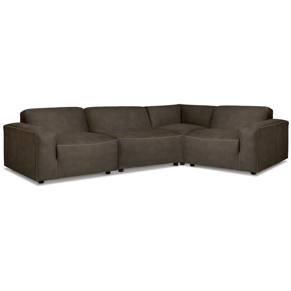 Signature Design by Ashley - Allena 4-Piece Sectional in Gunmetal veiw 1