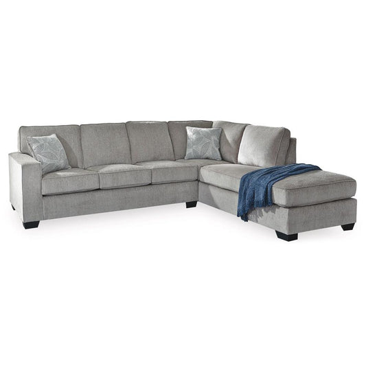 Signature Design by Ashley - Altari 2 Piece Sleeper Sectional With Chaise in Alloy veiw 1