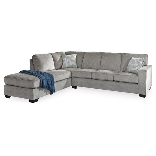 Signature Design by Ashley - Altari Fabric 2 Piece Sectional With Chaise in Alloy veiw 1