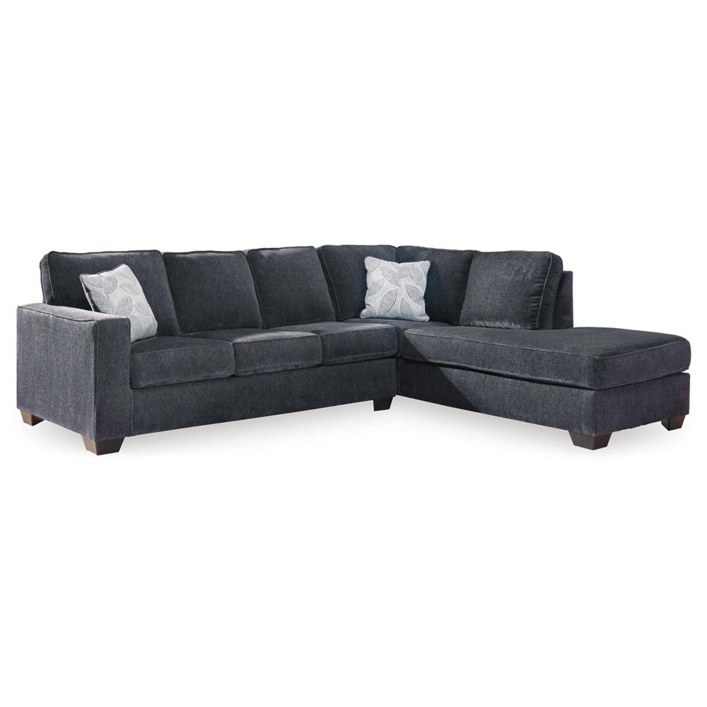 Signature Design by Ashley - Altari Fabric 2 Piece Sleeper Sectional With Chaise in Slate veiw 1
