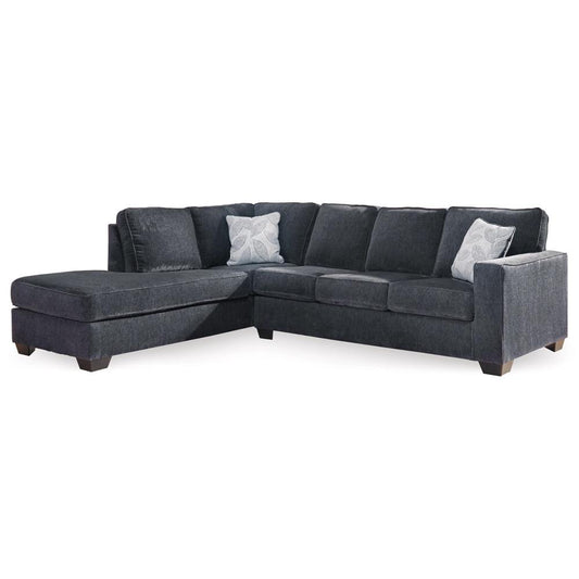 Signature Design by Ashley - Altari Fabric 2 Piece Sleeper Sectional With Laf Corner Chaise in Slate veiw 1