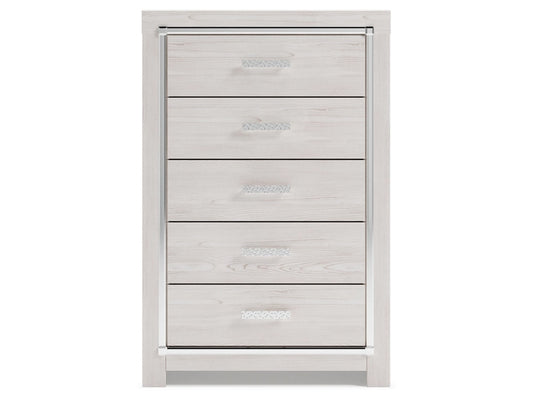 Signature Design by Ashley - Altyra Five Drawer Chest in White - B2640-46 veiw 1