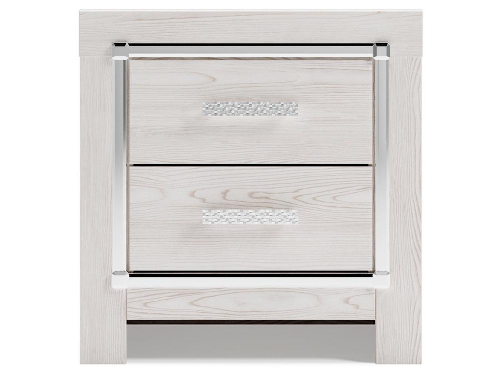 Signature Design by Ashley - Altyra Two Drawer Night Stand in White - B2640-92 veiw 1