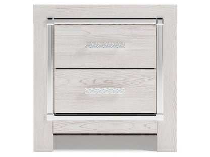 Signature Design by Ashley - Altyra Two Drawer Night Stand in White - B2640-92 veiw 4