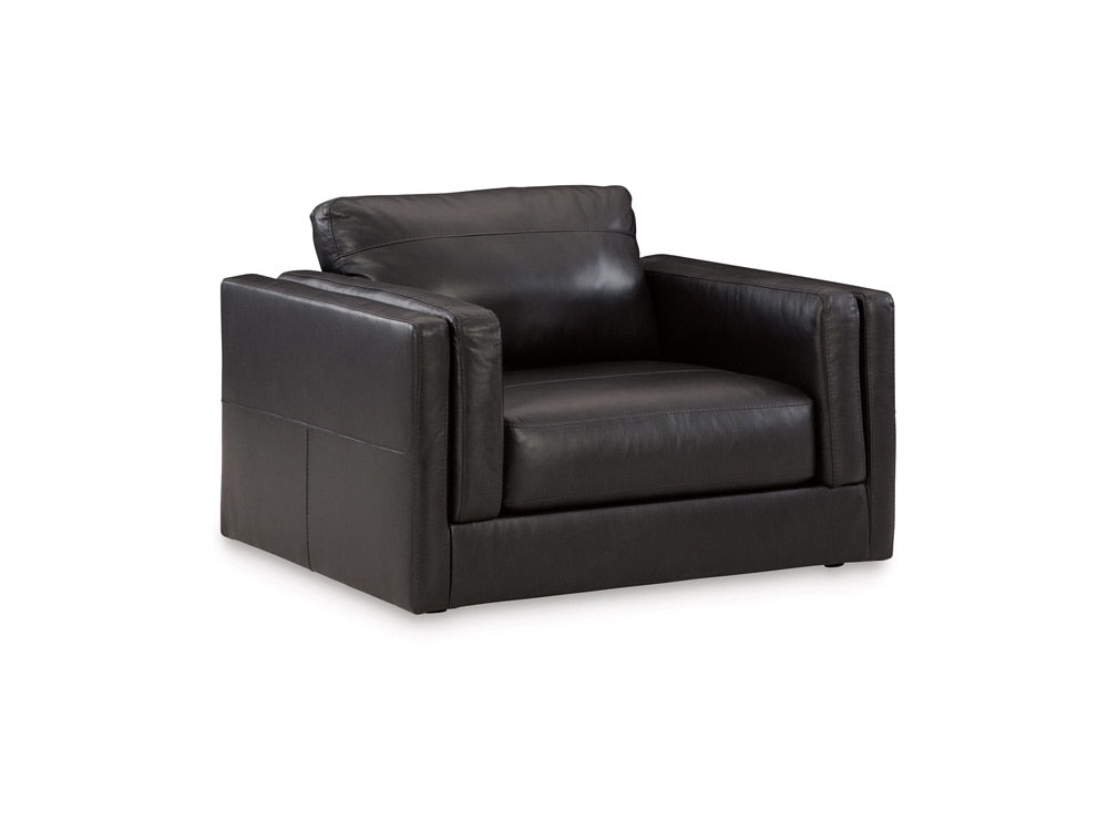 Signature Design by Ashley - Amiata Chair and a Half in Onyx - 5740523 veiw 1