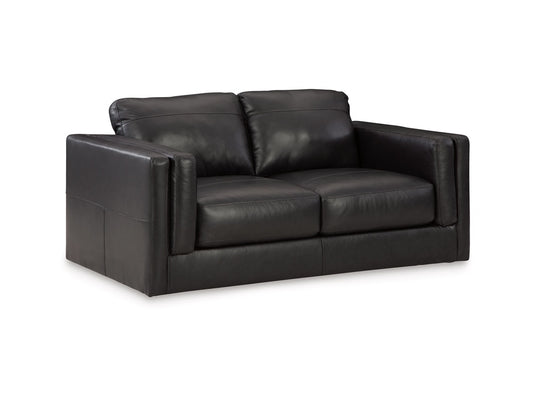 Signature Design by Ashley - Amiata Loveseat in Onyx - 5740535 veiw 1